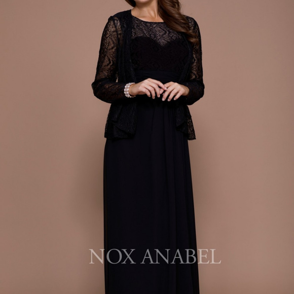 nox anabel Dresses & Skirts - Mother of the Bride Long Dress with Vest 5136